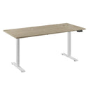 Flex 1 bureau 180x80 wit/eiken wit