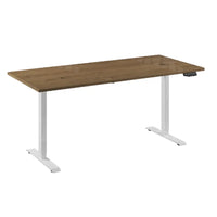 Flex 1 bureau 180x80 wit/eiken tabak
