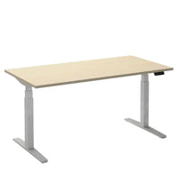 Elektrisch bureau Flex 2 Wit/ahorn 120x80 cm