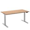 Elektrisch bureau Flex 2 Wit/beuken 120x80 cm