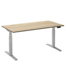 Elektrisch bureau Flex 2 Wit/eiken wit 120x80 cm