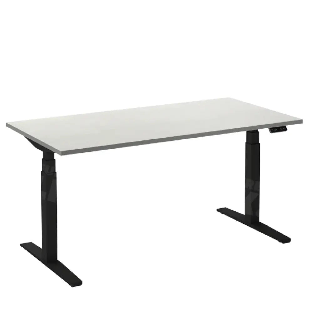 Elektrisch bureau Flex 2 Zwart/wit 120x80 cm