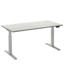 Bureau Flex 2 elektrisch verstelbaar (2 motorig) 140x80 cm - Wit / Wit