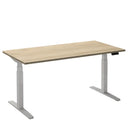 Bureau Flex 2 elektrisch verstelbaar (2 motorig) 140x80 cm - Wit / Eiken wit