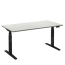 Bureau Flex 2 140x80 cm Zwart/Wit