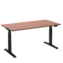 Flex 2 sta/zitbureau 160x80 cm Zwart/Havanna