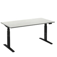 Flex 2 sta/zitbureau 160x80 cm Zwart/Wit