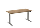 Bureau Flex 2 180x80 Aluminium/Eiken tabak