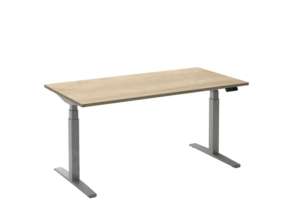 Flex 2 bureau Furniture Link 200x80 cm Alu/Eiken wit
