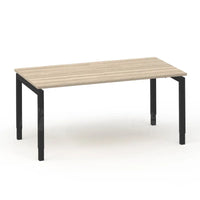 Bureau Move 4 140x80 zwart/eiken wit