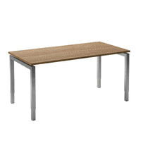 Move 4 bureau 140x80 aluminium/eiken tabak