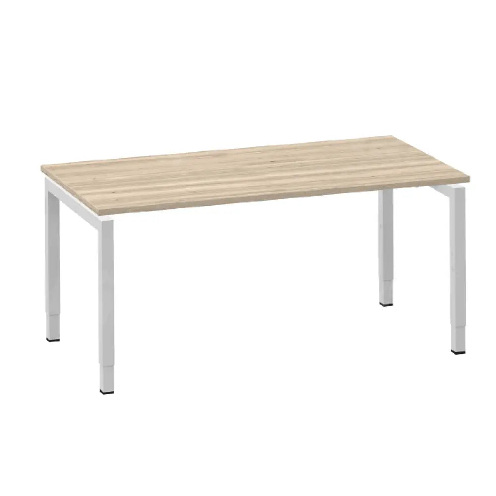 Move 4 bureau 140x80 wit/eiken wit