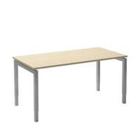 Bureau Move 4 (U-poot) 180x90 cm Wit/Ahorn