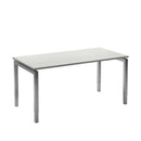 Move 4 bureau Furniture Link 200x100 Aluminium/Wit