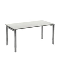 Move 4 bureau Furniture Link 200x100 Aluminium/Wit