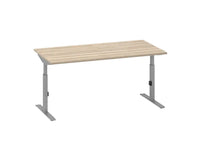 Move-t bureau 120x80 9006/Eiken wit