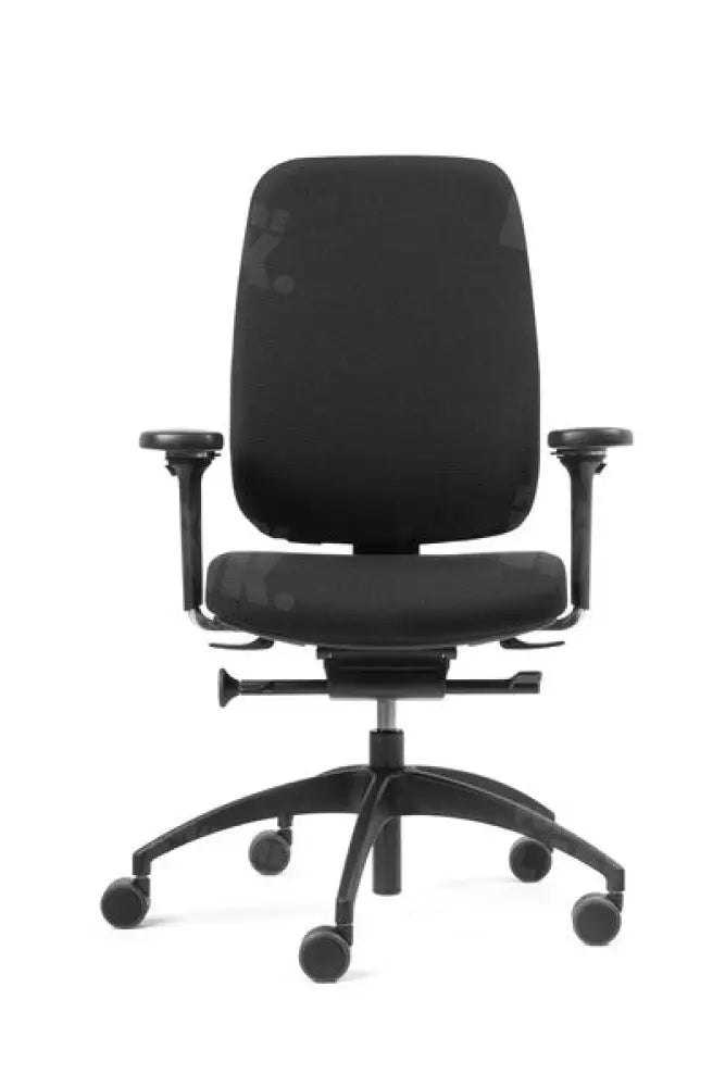 Bureaustoel MCP-02B, gestoffeerd, zwart