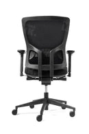 Bureaustoel Mcp-05B Gestoffeerde Rug Zwart Bureaustoelen