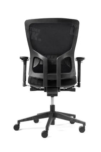 Bureaustoel Mcp-05B Gestoffeerde Rug Zwart Bureaustoelen