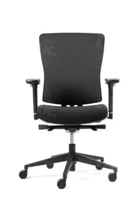 Bureaustoel Mcp-05B Gestoffeerde Rug Zwart Bureaustoelen