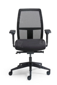 Bureaustoel Mcs-02 Netbespanning Zwart Bureaustoelen