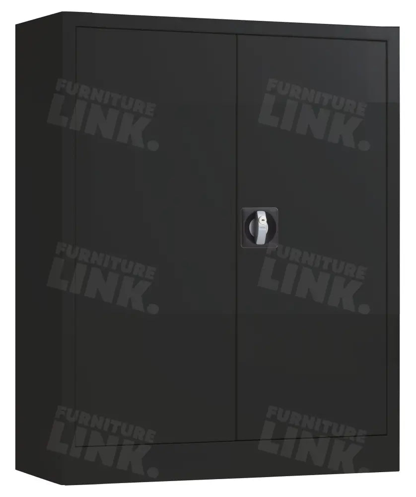 Draaideurkast CAB100 Zwart 100 x 80 x 38 cm