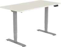 Elektrisch Bureau Dsq Euro 160X80Cm Lichtgrijs Ral 7045 / Wit Bureaus