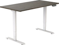 Elektrisch Bureau Dsq Euro 160X80Cm Wit Ral 9016 / Logan Eiken Bureaus
