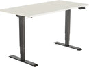 Elektrisch Bureau Dsq Euro 160X80Cm Zwart Ral 9005 / Wit Bureaus