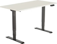 Elektrisch Bureau Dsq Euro 160X80Cm Zwart Ral 9005 / Wit Bureaus