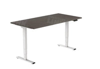 Elektrisch Bureau Dsq Euro125 160X80Cm Wit Ral 9016 / Logan Eiken Bureaus