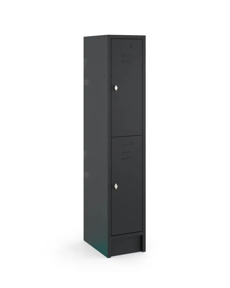 Garderobekast LOQ 1-koloms, 2-deurs, Zwart, 180 x 35 x 50 cm
