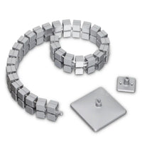 Kabelslang Filo rechthoekig 130 cm - Aluminium