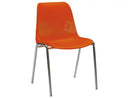 Kantinestoel Ks04 Oranje Kantinestoelen