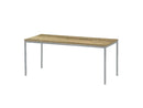 Kantinetafel Tabl 120X80Cm Aluminium Ral 9006 / Halifax Eiken Bureaus