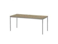 Kantinetafel Tabl 120X80Cm Aluminium Ral 9006 / Robson Eiken Bureaus