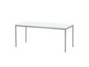 Kantinetafel Tabl 120X80Cm Aluminium Ral 9006 / Wit Bureaus