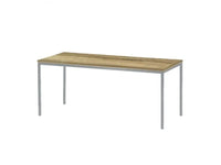 Kantinetafel TABL 180x80cm Aluminium frame en Halifax eiken blad
