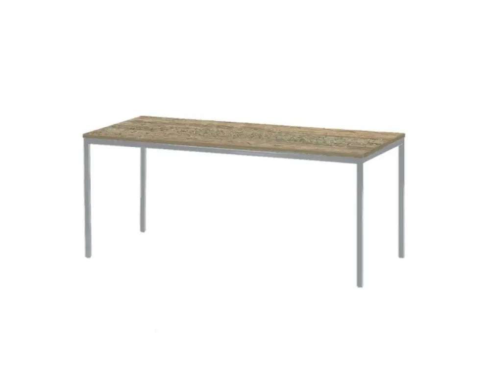 Kantinetafel TABL 180x80cm Aluminium frame en Robson eiken blad
