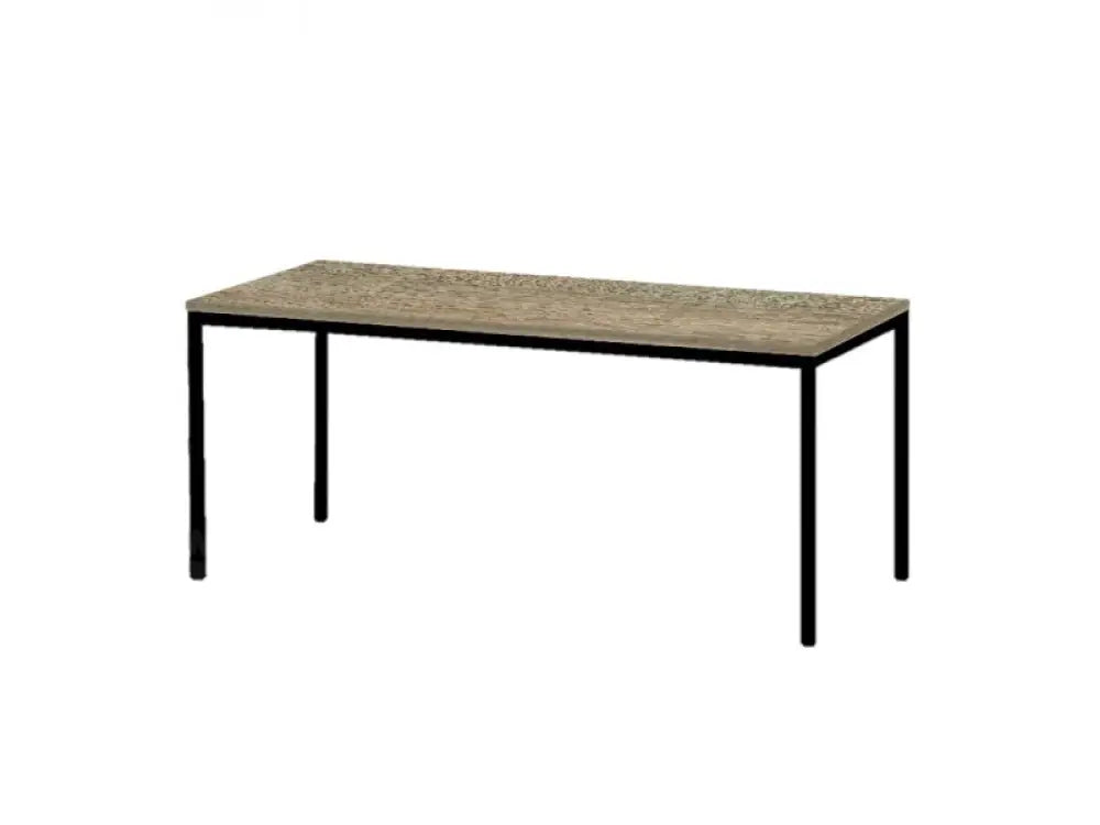 Kantinetafel TABL 200x100cm Zwart frame en Wit blad