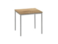 Kantinetafel Tabl 80X80Cm Aluminium Ral 9006 / Halifax Eiken Bureaus