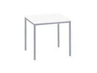 Kantinetafel Tabl 80X80Cm Aluminium Ral 9006 / Wit Bureaus