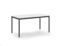 Kantinetafel Tabl B 150X75 Cm Zwart Hamerslag / Lichtgrijs Bureaus