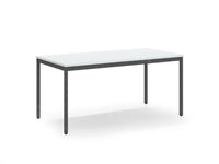 Kantinetafel Tabl B 160X80 Cm Zwart Hamerslag / Lichtgrijs Bureaus