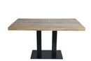 Kantinetafel Tabl W Rechthoek 140X80 Cm Zwart / Naturel Bureaus