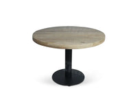 Kantinetafel Tabl W Rond 80 Cm Zwart / Naturel Bureaus