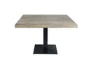 Kantinetafel Tabl W Vierkant 120X120 Cm Zwart / Naturel Bureaus