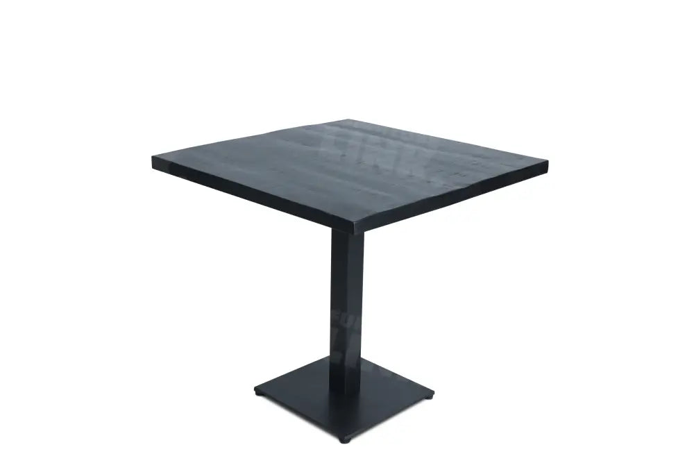 Kantinetafel TABL W, Zwart vierkant blad, 120x120 cm