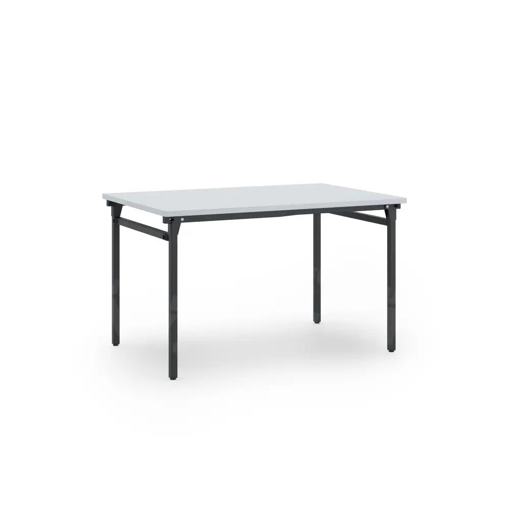 KLAP tafel 120x80cm Zwart frame en Lichtgrijs blad