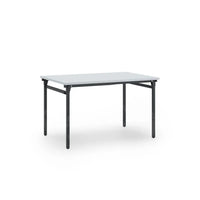 Klap Tafel 120X80Cm Zwart Ral 9005 / Lichtgrijs Kantoortafel